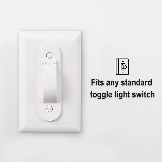 Alt view image 4 of 7 - Wall Switch Guard, Child Proof Light Switch Cover Guard | Toggle Style | Light Switch Protection | Keep Toggle Switch in On or Off Position | 1 Pack, White