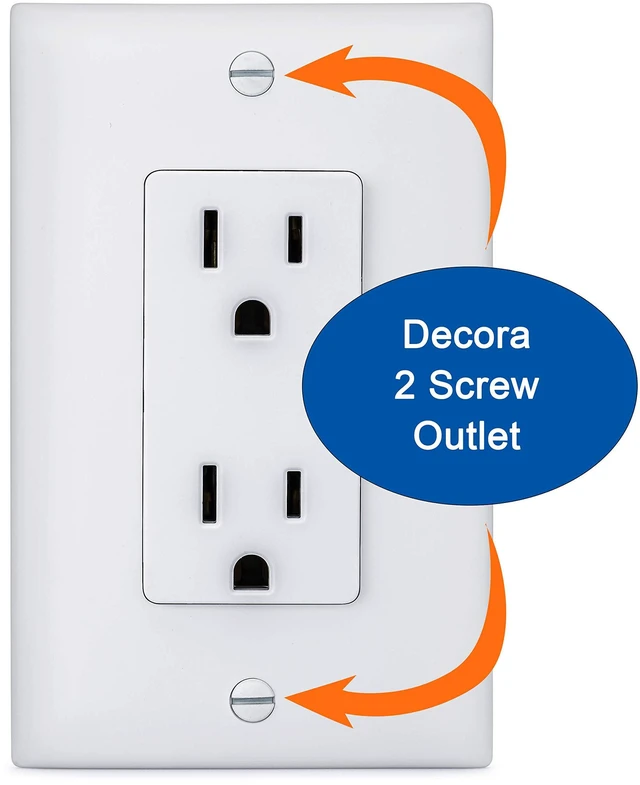 Alt view image 3 of 3 - 6-Pack Self-closing (2 Screw) Decora Outlet Covers- An Alternative To Wall Socket Plugs for Child Proofing Outlets (Beige)