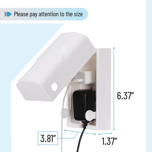 Alt view image 3 of 7 - Baby Safety Outlet Cover Box - Plug Covers for Electrical Outlets, Child Proof Outlet Cover, Socket Covers for Outlets