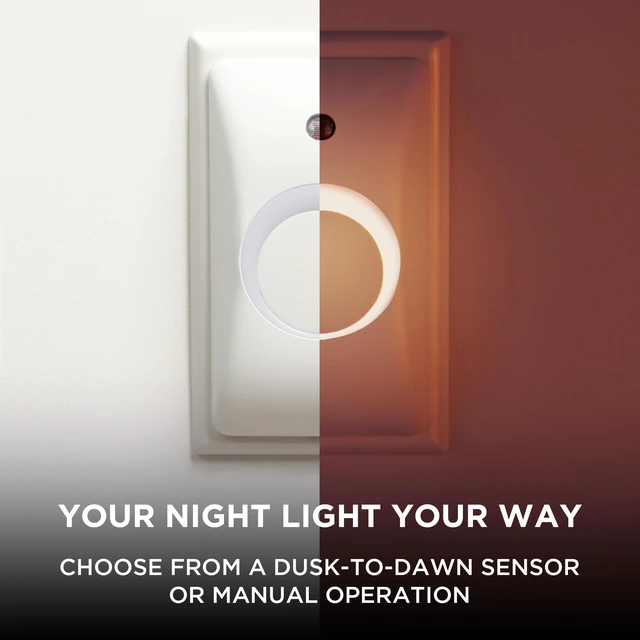 Alt view image 4 of 6 - Childproof Outlet Covers & Night Light (1-Pack) | Secure & Tamper Resistant | Childproof, Babyproof, Toddler Proof, Child Safety Socket Cover | Light Sensor or Manual Toggle | Patent Pending