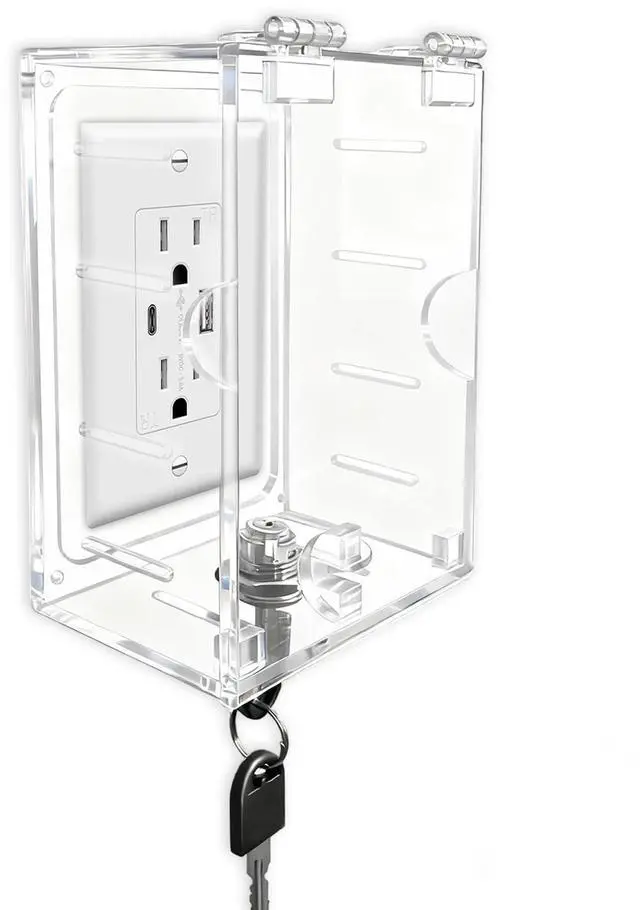 Main image of Smart Home Switch Cover,Baby Proof Light Outlet Covers,Wall Plug Box,Kids Electrical Protector Box Fits Outlet 4.95" H X 3.35" W X 2.56" D or Smaller