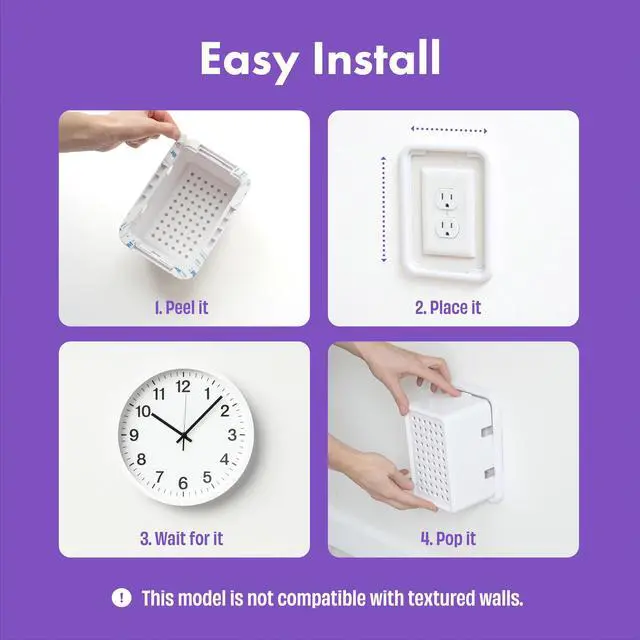 Alt view image 6 of 7 - Large Outlet Cover Box for Outlet Covers Proofing Extra Large Proof Outlet Cover Box for Bulky Plugs, Doorbell Transformers, Wide Adapters & Power Bricks