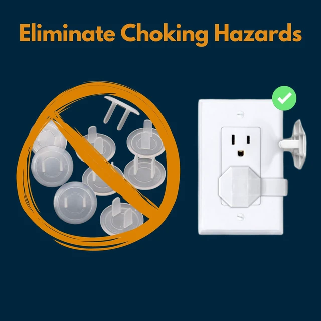 Alt view image 4 of 7 - Outlet Covers Baby Proofing (6 Pack) Always-Connected Child Proof Outlet Plug Covers for Electrical Outlets Easy Install Baby Outlet Covers, 12-Outlet Coverage