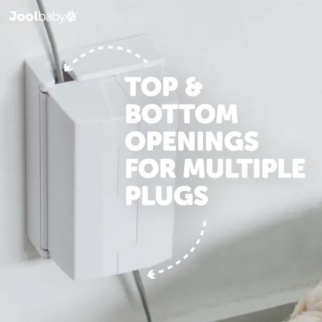 Alt view image 4 of 7 - Outlet Cover Box for Child Safety (2 Pack) Duplex & Decorator Electrical Outlet Plates, Concealed Access Buttons, and Spacious Compartment