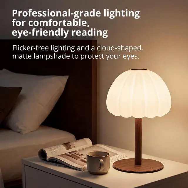 Alt view image 6 of 7 - Rechargeable Waterproof Shower Lamp, IP65 Cordless Touch Dimmable Small Desk Light for Inside Shower, 4500mAh Battery Operated Color Changing Table Lamp for Bathroom, Bedroom, Outdoor