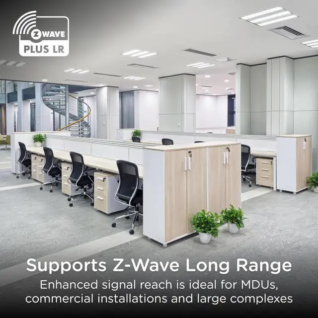 Alt view image 7 of 7 - Z-Wave Long Range On/Off Switch, 800 Series, Paddle | QuickFit & SimpleWire, Direct 3-Way (No Add-On Needed), White or Light Almond, Hub Required, Works with Alexa & Google Home