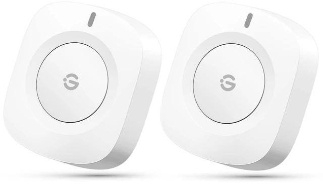 Main image of Wireless Mini Smart Button Sensor, Group Control Multiple Devices | Versatile Control Switch, 180ft Bluetooth Wireless Range, Battery Powered, Supports Most GoveeLife Smart Products 2Pack