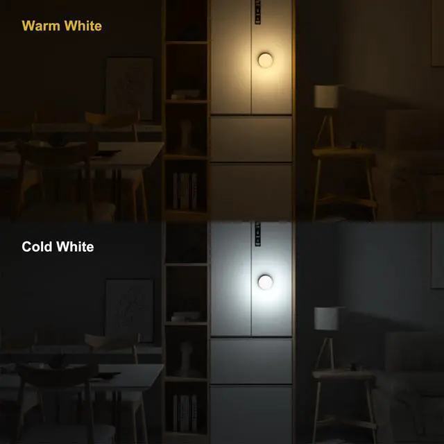 Alt view image 7 of 7 - Portable Night Light, Rechargeable Dimmable 8 Color Lighting (2pcs)