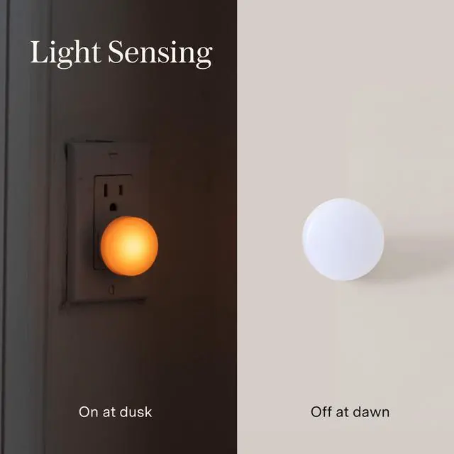 Alt view image 5 of 6 - Night Lights Plug into Wall - 0.5W Plug in Night Light - Warm Amber Glow, Wall Light Sensing Dusk to Dawn - 2000K, UL Certified - Nightlight for Bathroom, Hallway, Bedroom Decor, Kitchen,3-Pack
