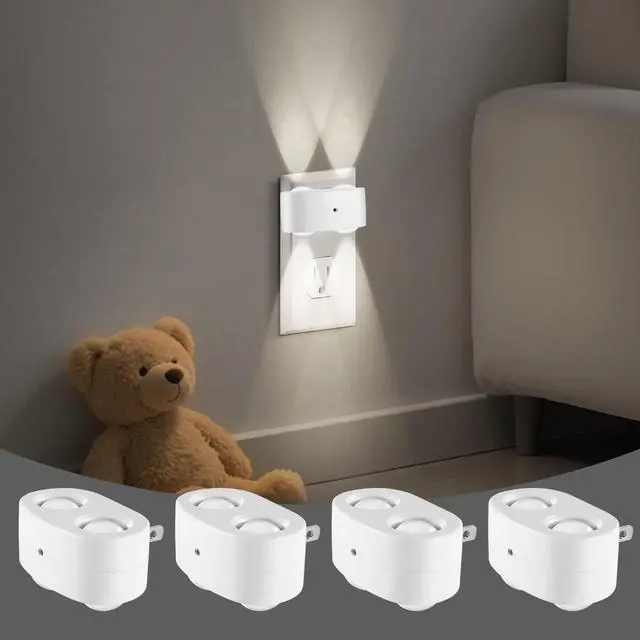Main image of LED Night Lights Plug into Wall,Dusk to Dawn Auto-On/Off Night Light 5000K