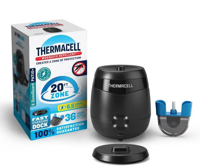Main image of Mosquito Repellent E-Series Rechargeable Repeller; Patio Shield 20 Mosquito Protection Zone; Includes 36-Hr Repellent Refill; No Flame or Scent; Bug Spray and Bug Zapper Alternative