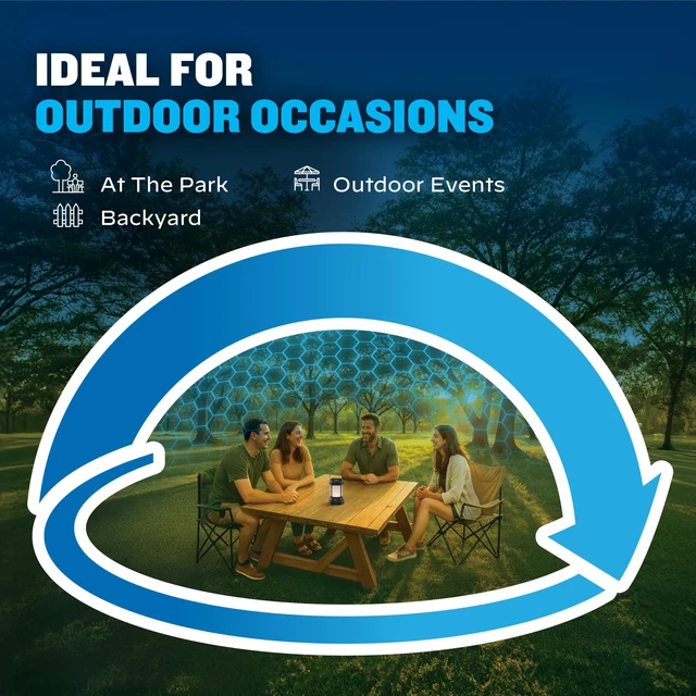 Alt view image 6 of 7 - Fuel-ZoneGuard Fuel Powered Mosquito Repeller Lantern; 15FT Zone of Scientifically Proven Outdoor Protection; Patio Shield; 12-Hr Refill; Bug Spray Alternative; Scent Free; Small; DEET-free