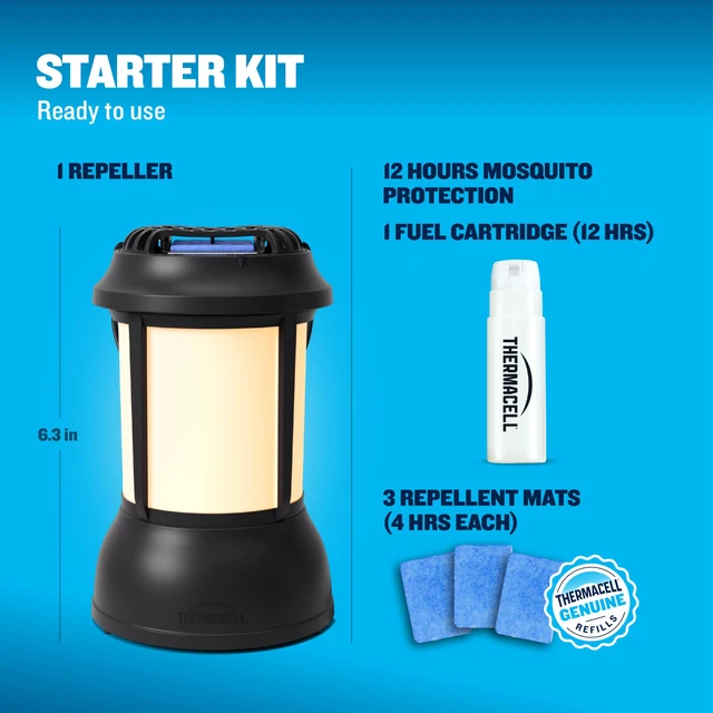 Alt view image 7 of 7 - Fuel-ZoneGuard Fuel Powered Mosquito Repeller Lantern; 15FT Zone of Scientifically Proven Outdoor Protection; Patio Shield; 12-Hr Refill; Bug Spray Alternative; Scent Free; Small; DEET-free