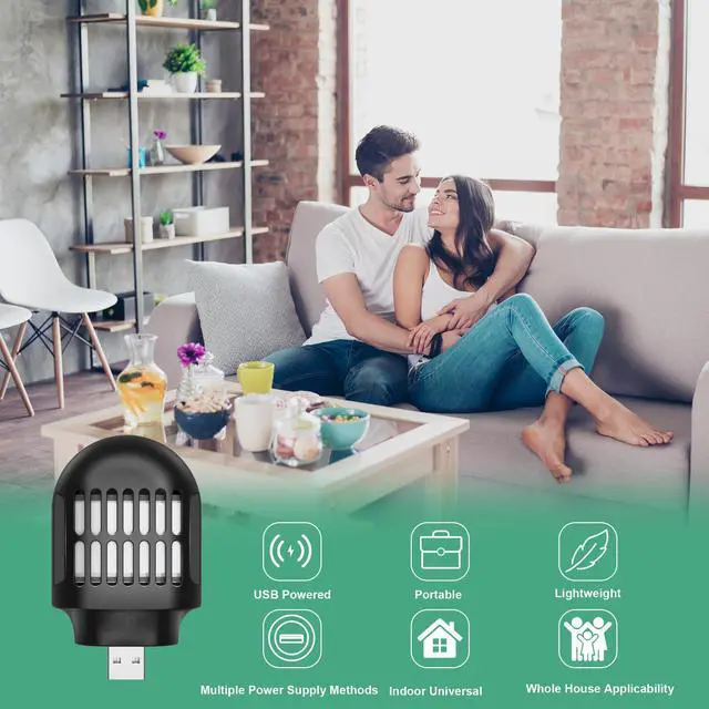 Alt view image 4 of 7 - Mosquito Repellent, Mosquito Repeller Indoor USB Powered for Home, Bedroom, Office, Kitchen