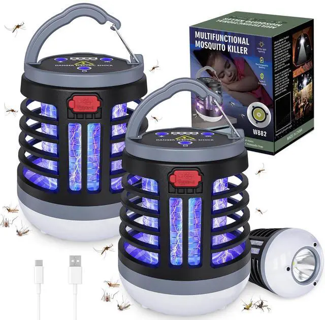 Main image of 3 in 1 Indoor Bug Outdoor Mosquito Zapper, USB Rechargeable Mosquito Killer