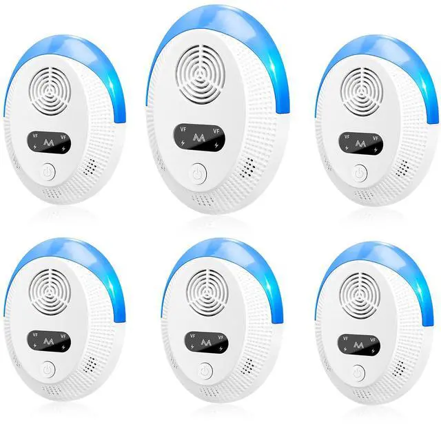 Main image of 2026 Upgraded Mouse Repellent, Ultrasonic Pest Repeller, Home Indoor Pest Repellent for Insect, Roach, Spider, Ant, Bug, Rodent, Mouse, Bugs, Mosquito, Mice, 6 Packs