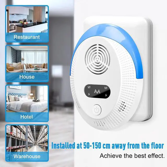 Alt view image 6 of 7 - 2026 Upgraded Mouse Repellent, Ultrasonic Pest Repeller, Home Indoor Pest Repellent for Insect, Roach, Spider, Ant, Bug, Rodent, Mouse, Bugs, Mosquito, Mice, 6 Packs