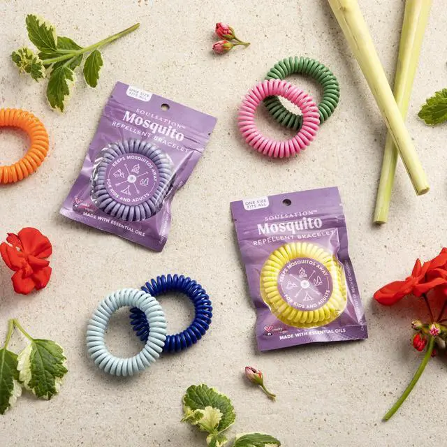 Alt view image 6 of 7 - 25 Pack Mosquito Repellent Bracelets, DEET-Free for Kids & Adults, Individually Wrapped Bands