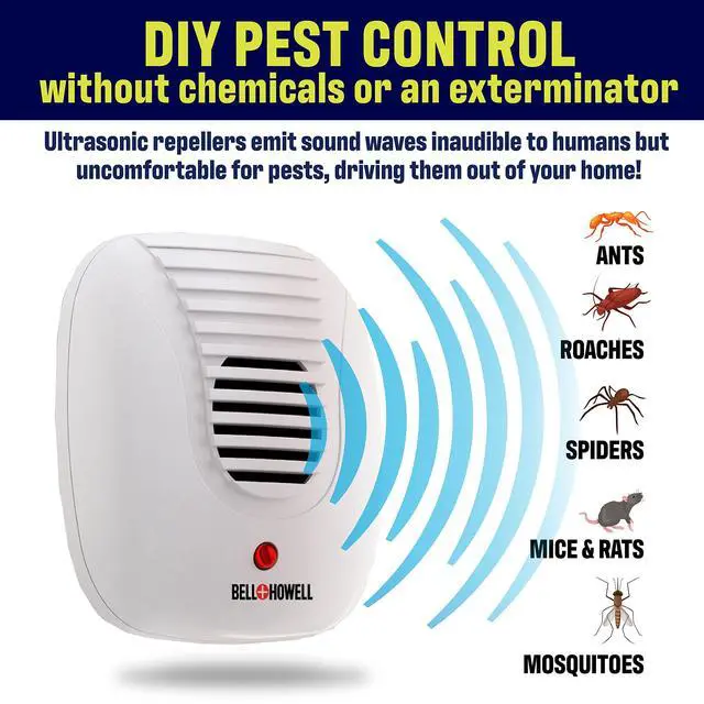 Alt view image 2 of 7 - Ultrasonic Pest Repeller plug in device Complete Kit 6 Pack, Effectively Aids to repel mice, bugs, Rats, Rodents, Mosquitos, roaches, Spiders and Ants Chemical, odor and sound free