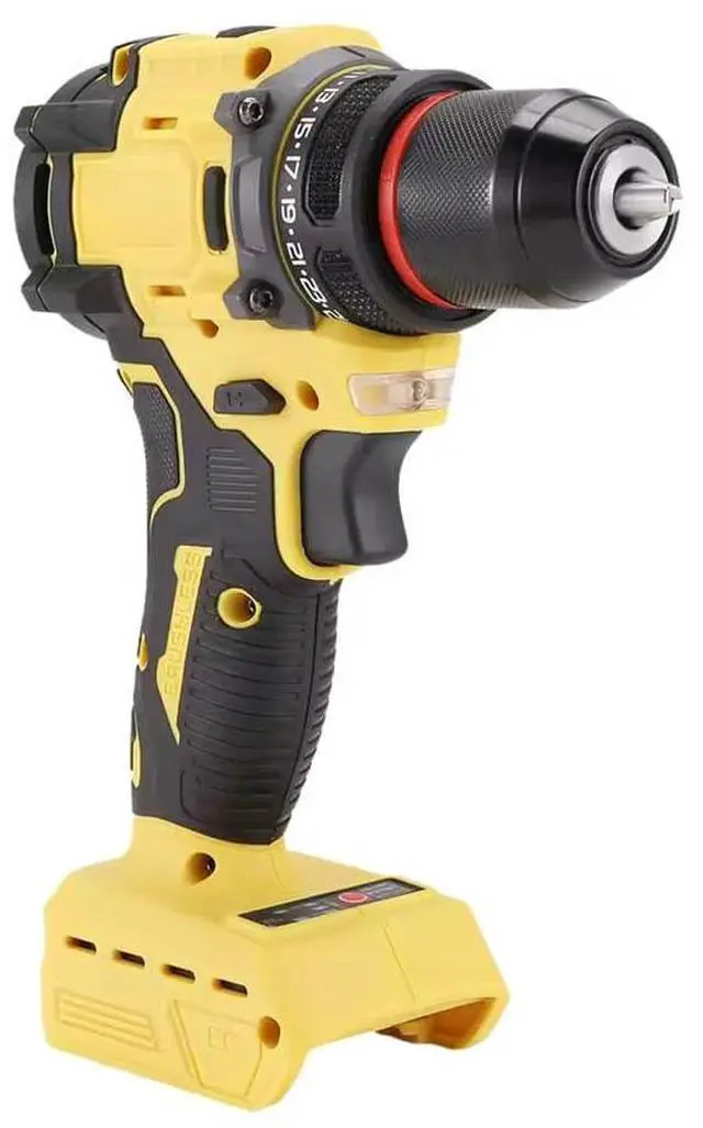 Main image of Brushless Drill Driver Compatible for Dewalt 20V Battery (No Battery), Cordless 2 Speed (0-450/1800RPM), 25+1 Torque, 3/8" Keyless Chuck for Home Repair