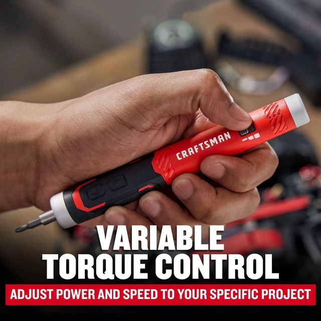 Alt view image 3 of 7 - Electric Screwdriver Cordless 25 Piece Kit, 4V Precision Screwdriver Set Rechargeable Power, USB Compatible, Includes Bit Set Storage, Charging Base, LED Light (CMHT66720)