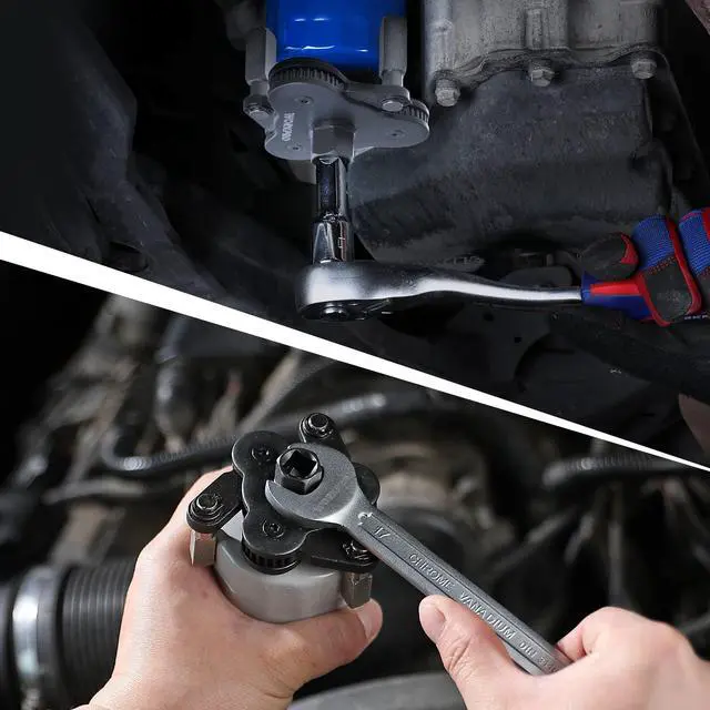 Alt view image 5 of 6 - Universal Oil Filter Wrench Adjustable, Magnetic Oil Filter Removal Tool, Oil Filter Change Set, Ideal for Engine Filters, Conduit, & Fittings