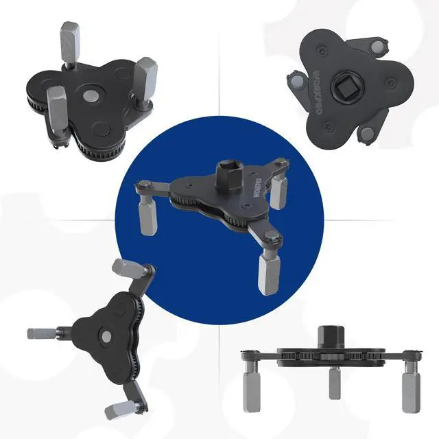 Alt view image 6 of 6 - Universal Oil Filter Wrench Adjustable, Magnetic Oil Filter Removal Tool, Oil Filter Change Set, Ideal for Engine Filters, Conduit, & Fittings