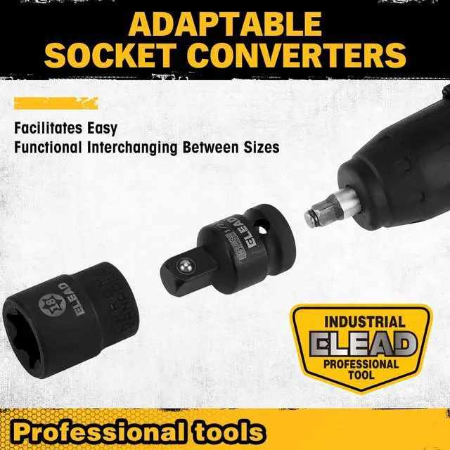 Alt view image 7 of 7 - 31-Piece Torx Bit Socket Set: Premium CR-V & S2 Alloy Steel, Star T8-T70 & E-Torx E4-E24, High Torque Laser Marked for Automotive Mechanic