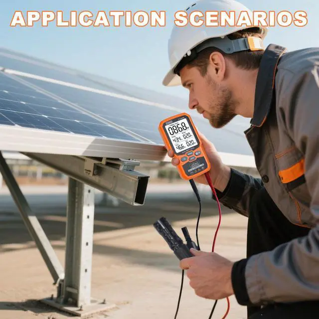 Alt view image 7 of 7 - FT-2000W Solar Panel Tester MPPT Meter - 2000W Max Power, 150V/35A PV Module Tester for Voc/Isc, Open Circuit Voltage & Short Circuit Current, with Backlight & Data Hold