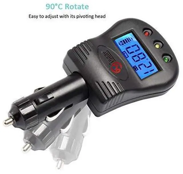 Alt view image 2 of 6 - 12V Plug in Car Battery and Charging System Tester, Test Car Power Condition & Alternator Charging(LCD Display Car Battery Monitor Voltmeter)