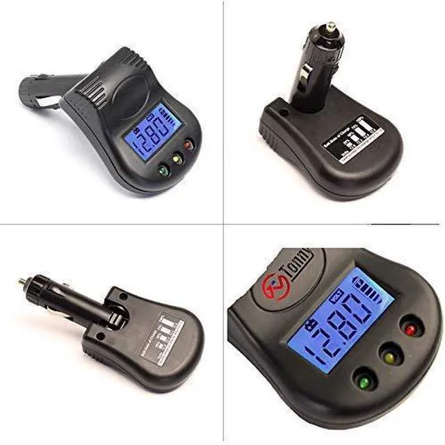 Alt view image 5 of 6 - 12V Plug in Car Battery and Charging System Tester, Test Car Power Condition & Alternator Charging(LCD Display Car Battery Monitor Voltmeter)