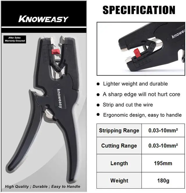 Alt view image 2 of 6 - Wire Stripper, Wire Stripper Tool with Cutter and 2 in 1 Wire Stripping Tool Works for Electronic,Electric,Automotive from 32 to 7 AWG