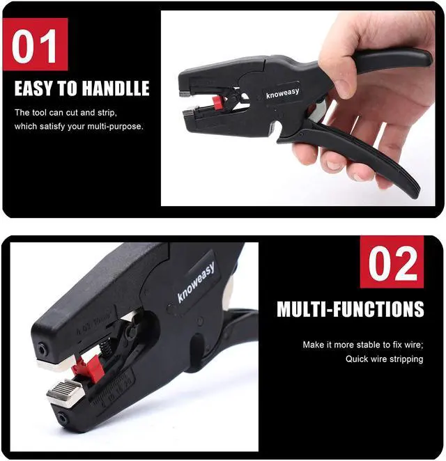Alt view image 6 of 6 - Wire Stripper, Wire Stripper Tool with Cutter and 2 in 1 Wire Stripping Tool Works for Electronic,Electric,Automotive from 32 to 7 AWG