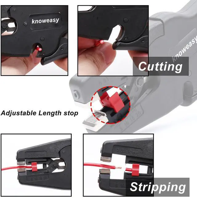 Alt view image 5 of 6 - Wire Stripper, Wire Stripper Tool with Cutter and 2 in 1 Wire Stripping Tool Works for Electronic,Electric,Automotive from 32 to 7 AWG