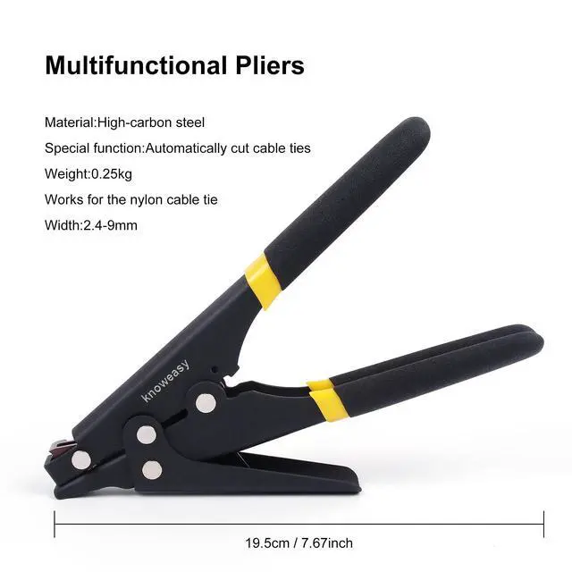 Alt view image 2 of 7 - Cable Tie Gun, Zip Tie Tool and Tensioning and Cutting Tool for Plastic or Nylon Cable Tie