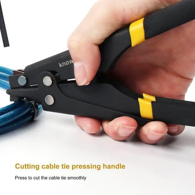 Alt view image 4 of 7 - Cable Tie Gun, Zip Tie Tool and Tensioning and Cutting Tool for Plastic or Nylon Cable Tie