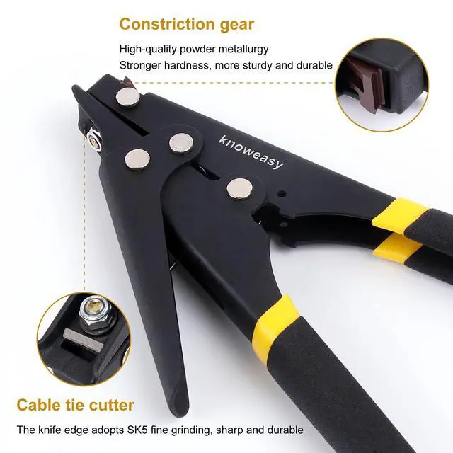 Alt view image 3 of 7 - Cable Tie Gun, Zip Tie Tool and Tensioning and Cutting Tool for Plastic or Nylon Cable Tie