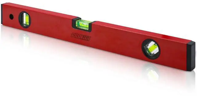 Main image of 18 inch Level, Magnetic Level with 180° 90° 45° bubbles, Shock Resistant, Aluminum Body, Level Tool with Overhead Viewing for Comfortable read PRO-NV030