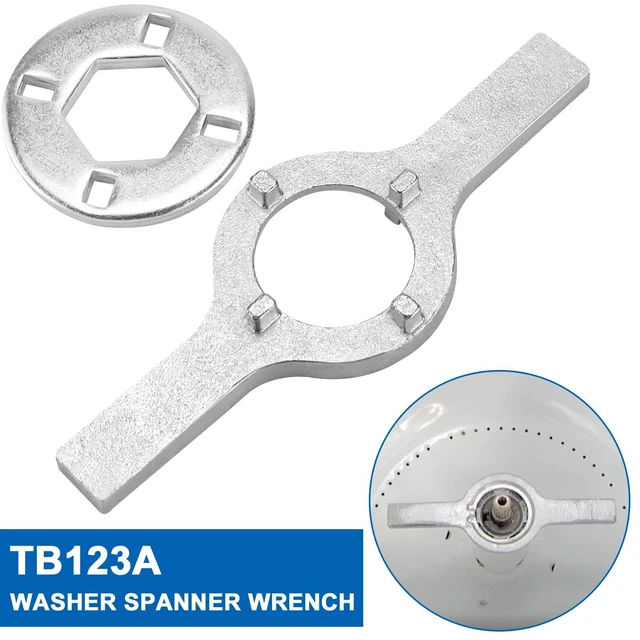 Alt view image 2 of 6 - Washer Spanner Wrench Fit for G-E Whirl-pool Washer Parts | 1-11/16 Inch Washing Machine Tub Nut Wrench, Replaces TB123B ERTB123A AP6832671 AP4503397 Washer Wrench by AMI PARTS
