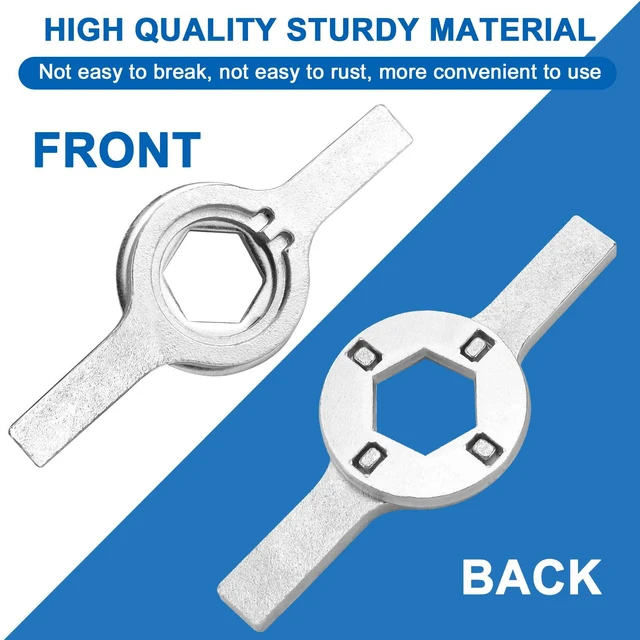 Alt view image 3 of 6 - Washer Spanner Wrench Fit for G-E Whirl-pool Washer Parts | 1-11/16 Inch Washing Machine Tub Nut Wrench, Replaces TB123B ERTB123A AP6832671 AP4503397 Washer Wrench by AMI PARTS
