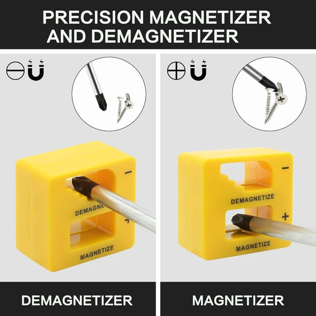 Alt view image 5 of 7 - 43pcs Magnetic Screwdriver Set, Including Slotted, Phillips, Hexagonal, Pozidriv, Magnetizer, Demagnetizer, Replaceable Screwdriver Bits and Sturdy Tool Case for DIY and Repair Work