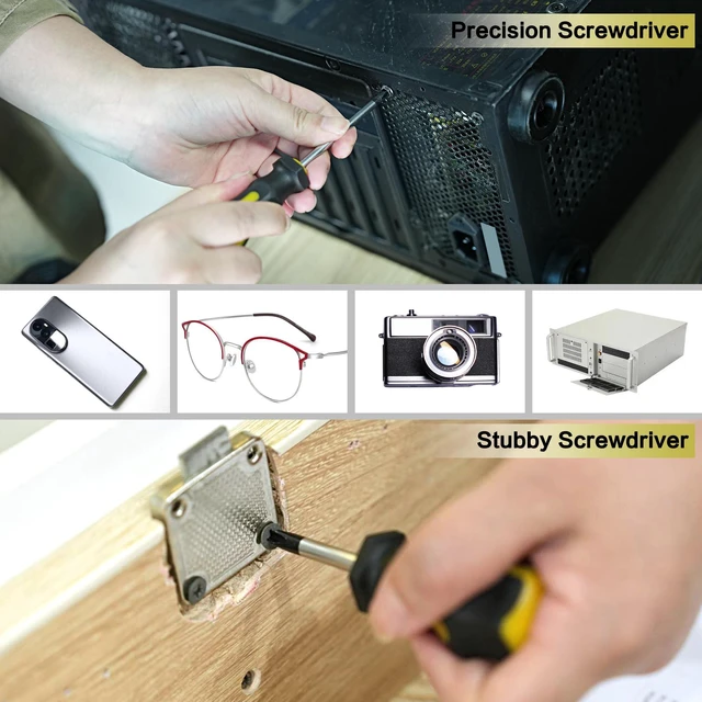 Alt view image 6 of 7 - 43pcs Magnetic Screwdriver Set, Including Slotted, Phillips, Hexagonal, Pozidriv, Magnetizer, Demagnetizer, Replaceable Screwdriver Bits and Sturdy Tool Case for DIY and Repair Work