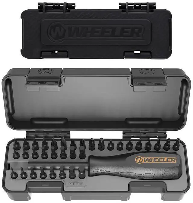 Alt view image 2 of 5 - Space Saver Screwdriver Set with Magnetic Screwdriver Handle, Bit Assortment and Storage Case for Maintenance