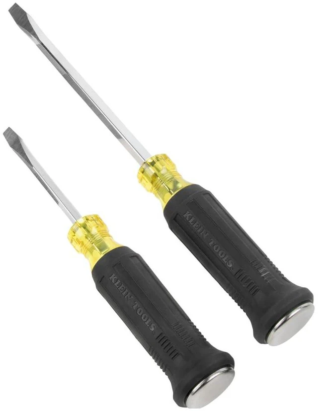 Main image of 85442DD Screwdriver Set, Demolition Screwdriver, 1/4-Inch and 5/16-Inch Keystone Tips with Plated Metal Strike Cap, 2-Piece