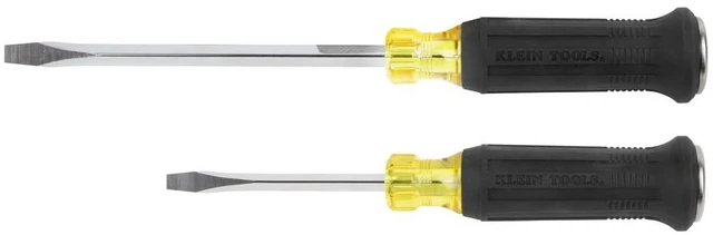 Alt view image 4 of 7 - 85442DD Screwdriver Set, Demolition Screwdriver, 1/4-Inch and 5/16-Inch Keystone Tips with Plated Metal Strike Cap, 2-Piece