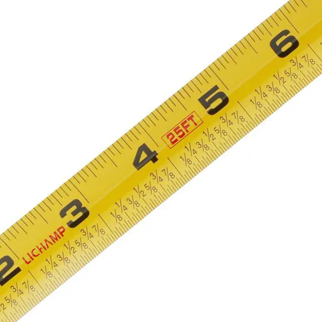Alt view image 5 of 7 - Tape Measure 25 ft, 6 Pack Bulk Easy Read Measuring Tape Retractable with Fractions 1/8, Measurement Tape 25-Foot by 1-Inch
