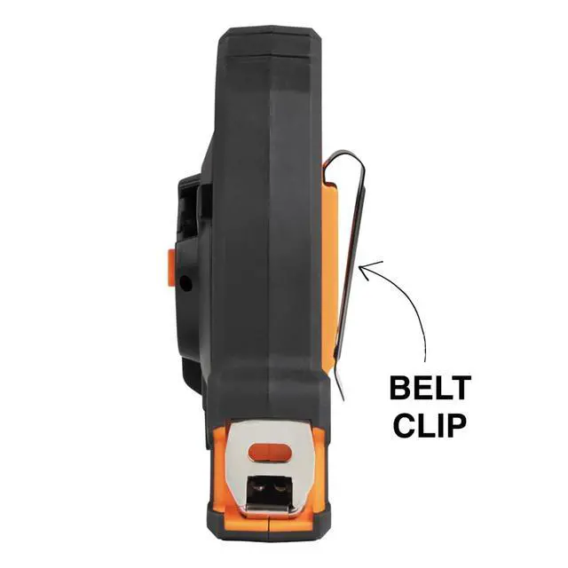 Alt view image 5 of 7 - 94100CR Closed Reel Long Tape Measure, 100-Foot Nylon Coated Blade, with Belt Clip and Lanyard Hole