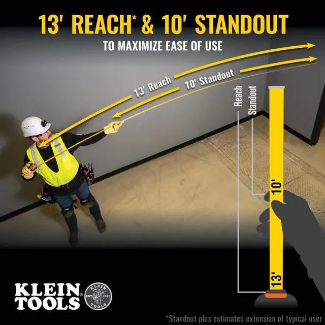 Alt view image 3 of 7 - 9525 Tape Measure, 25-Foot Compact Double-Hook Imperial Measuring Tape with Finger Brake, Nylon Blade, Easy to Read Bold Lines