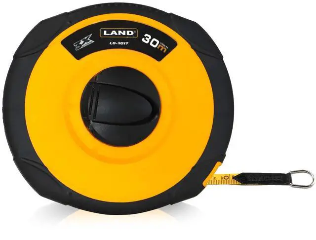 Main image of 100FT/30M Fiberglass Tape Measure - Dual-Inch/Metric Scale, Lightweight & Durable, Portable Long Measuring Tape for Construction, Surveying, Landscaping