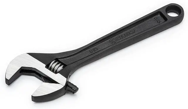 Alt view image 4 of 7 - 6" Adjustable Black Oxide Wrench - Carded - AT26VS